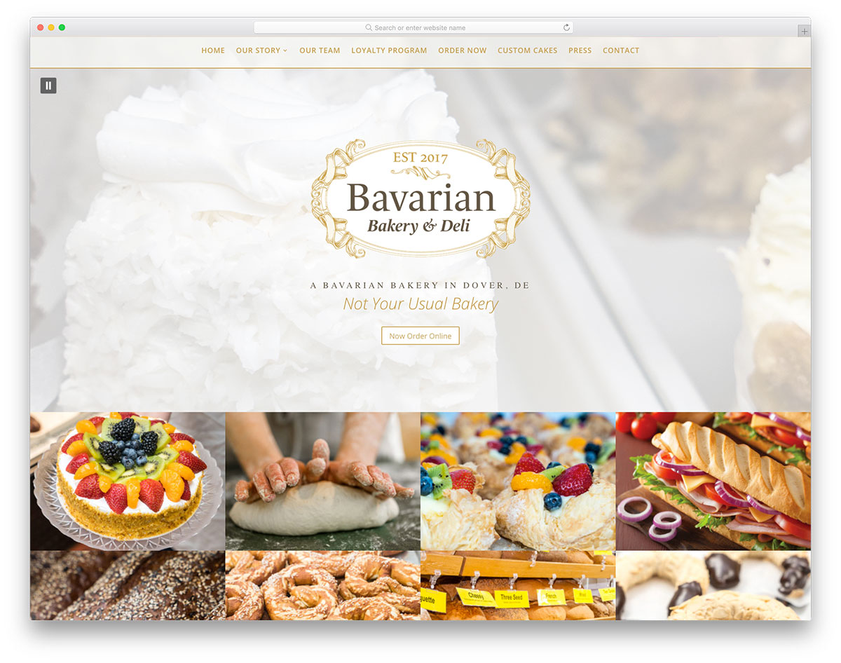 Bavarian Bakery website