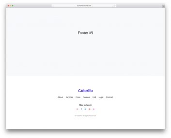 bootstrap footer 09