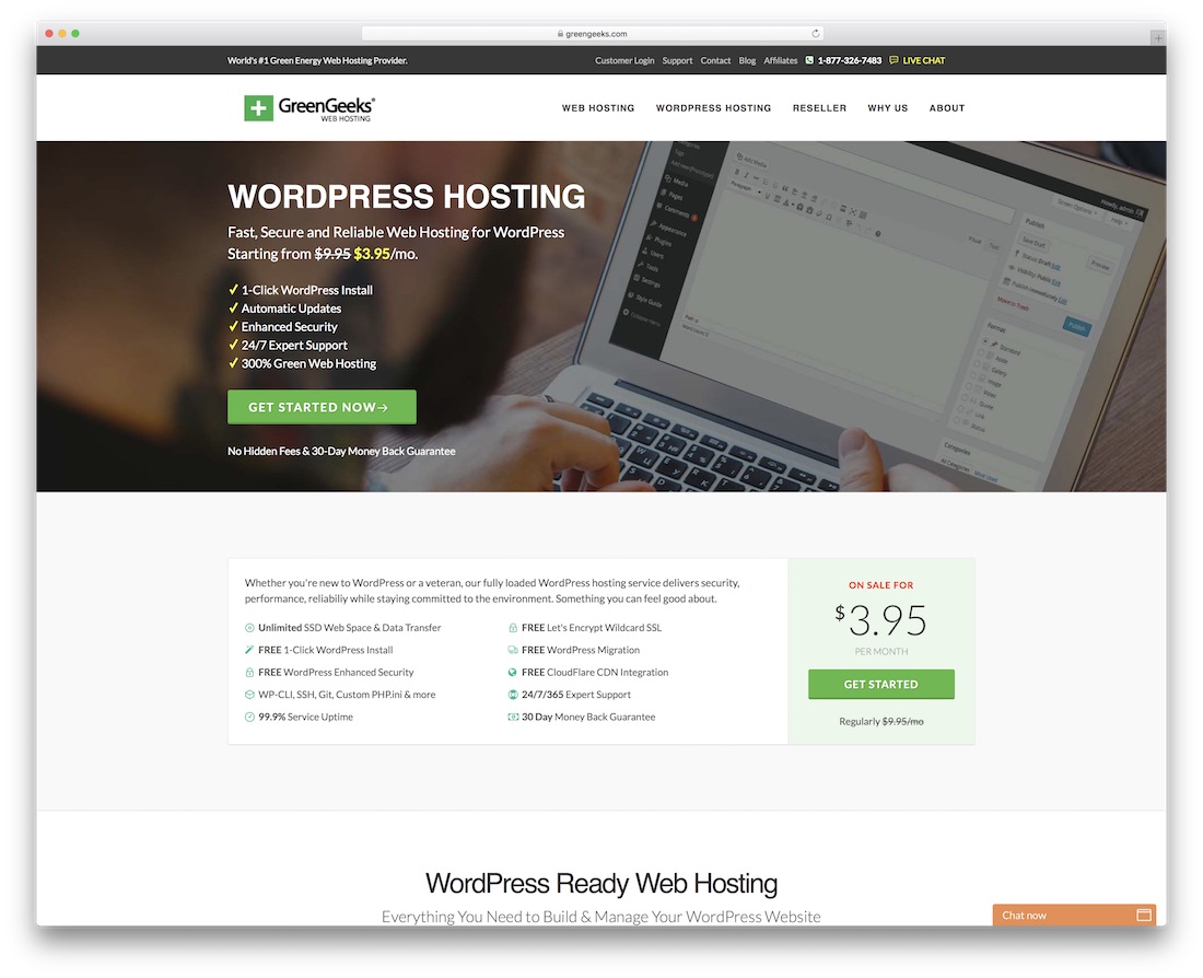 greengeeks cheap hosting for wordpress